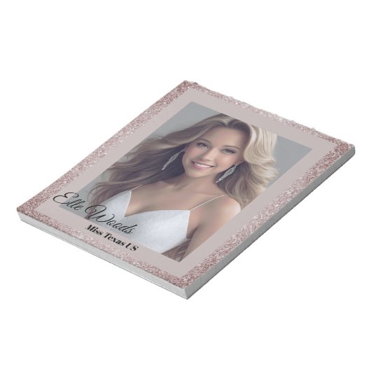 Glamour Glitz Autograph Pad Notizblock (Rotiert)