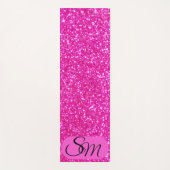 Glamour Glitz Personalisiert Yoga Mat Yogamatte (Vorderseite)