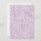 Glamour Glitzer & Bow Geburtstag Einladung (Rückseite)