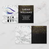 Glamour Glitzer Eye Lash Beauty Visitenkarte (Vorne/Hinten)