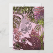 Glamour Glitzer Indian Florals | Sparklopfen Einladung (Rückseite)