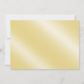 Glamour Glitzer Luxe Bokeh Hochzeit| Champagner Einladung (Rückseite)