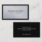 Glamour Glitzer und Schwarze Grenze Visitenkarte (Vorne/Hinten)