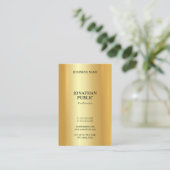 Glamour Gold Beruflich Moderne Elegante Trendy Visitenkarte (Stehend Vorderseite)