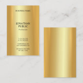 Glamour Gold Beruflich Moderne Elegante Trendy Visitenkarte (Vorne/Hinten)