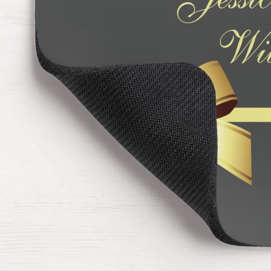 Glamour Gold & Black Mousepad (Ecke)