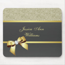 Glamour Gold & Black Mousepad