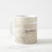 Glamour Gold Champagner Kaffeetasse (Vorderseite Links)