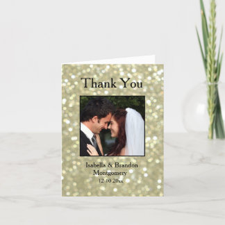 Glamour Gold Dankeschön Card Dankeskarte