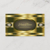 Glamour Gold Effect mit trendigen Imitaten Rhinest Visitenkarte (Vorderseite)