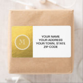 Glamour Gold Foil Backrorgram (Insitu)