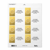 Glamour Gold Foil Backrorgram (Vorne)