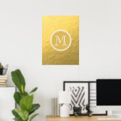 Glamour Gold Foil Backrorgram Poster (Heimbüro)