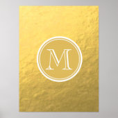 Glamour Gold Foil Backrorgram Poster (Vorne)