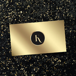 Glamour Gold Foil Makeup Artist Business Card Visitenkarte
