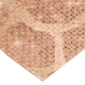 Glamour Gold Funkelnd Glitzer Sequins Giraffe Tischdecke (Schrägansicht)