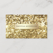 Glamour Gold Glitzer & Luxus Visitenkarte (Vorderseite)