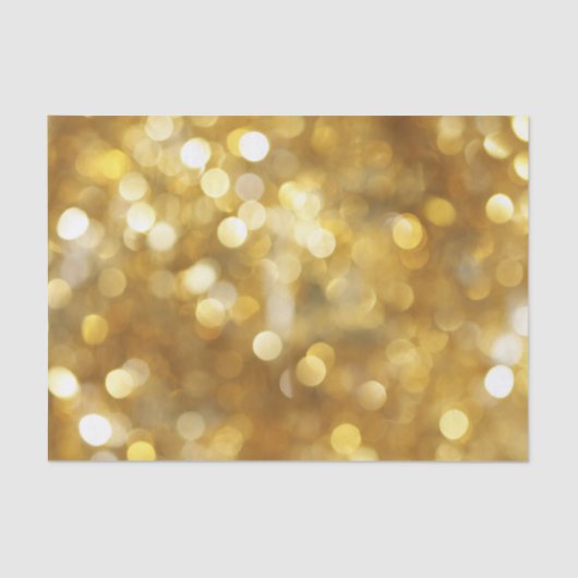 Glamour Gold Glitzern Festivals Tissue Paper Seidenpapier (Vorderseite)