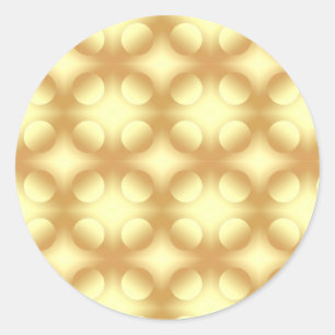 Glamour Gold Kreise Blanko Elegantes Template Runder Aufkleber