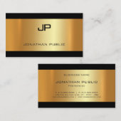 Glamour Gold Lights Moderner Luxus Visitenkarte (Vorne/Hinten)