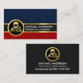 Glamour Gold Lines Chauffeur Visitenkarte (Vorne/Hinten)