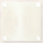 Glamour Gold Look Blank Template Custom Elegant Glasuntersetzer (Rückseite)