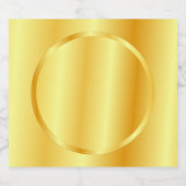 Glamour Gold Look Blank Template Elegant Bierflaschenetikett (Einzelnes Label)