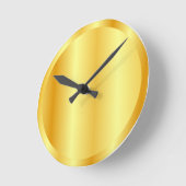 Glamour Gold Look Elegant Trendy Template Runde Wanduhr (Winkel)