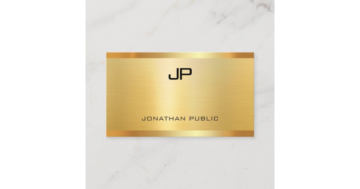 Glamour Gold Look Elegante Moderne Luxus Vorlage Visitenkarte Zazzle De