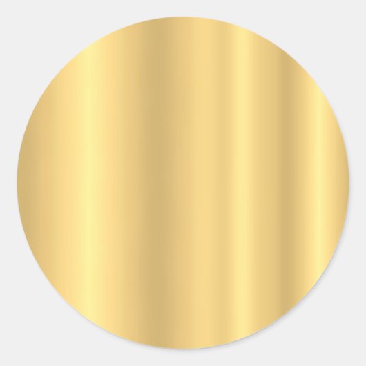 Glamour Gold Look Moderne elegante Blank Template Runder Aufkleber (Vorderseite)