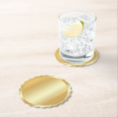 Glamour Gold Look Trendy Moderne Elegante Leere Untersetzer (Vor Ort)