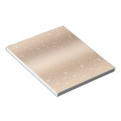 Glamour Gold metallische Glanz, Verlauf, Sterne ne Notizblock (angewinkelt)