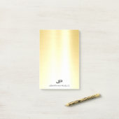 Glamour Gold Moderne Vorlage Elegant Trendy Post-it Klebezettel (Auf Schreibtisch)