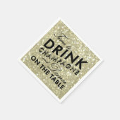 Glamour Gold Napkin Serviette (Ecke)