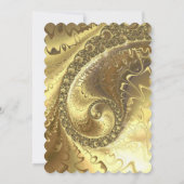 Glamour Gold New Years Einladung (Rückseite)