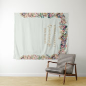 Glamour Gold Sparky Peony Quinceanera Wandteppich (Beispiel (Horizontal))