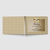 Glamour Gold & Stylish Gem Wedding Gästebuch (Voll)