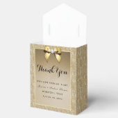 Glamour Gold & Stylish Gem Wedding Geschenkschachtel (Geöffnet)