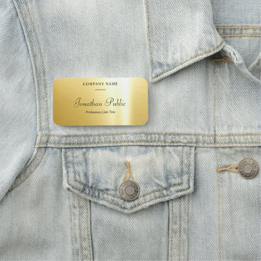 Glamour Gold Template Handgeschriebenes Skript Mod Namensschild (Beispiel)