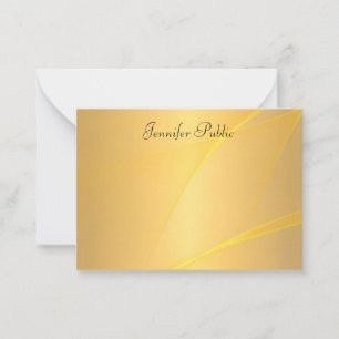 Glamour Gold Template Hintergrund Handschriftlich Mitteilungskarte