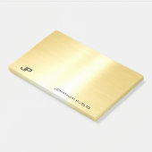 Glamour Gold Template Moderne Elegant Einfach Post-it Klebezettel (angewinkelt)