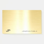 Glamour Gold Template Moderne Elegant Einfach Post-it Klebezettel (Vorderseite)