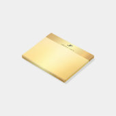 Glamour Gold Template Moderne trendige Elegant Post-it Klebezettel (angewinkelt)