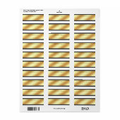 Glamour Gold Template Modernes, einfaches Design (Vorne)