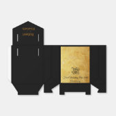 Glamour Gold und Black Elegante Kleines Party Geschenkschachtel (Ungefaltet)