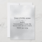 Glamour Gold VIP auf Silber Einladung (Rückseite)