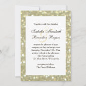 Glamour Gold Wedding Einladung (Rückseite)