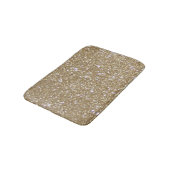 Glamour Golden Glitz Bokeh beleuchtet GoldGlitzer Badematte (Schrägansicht)