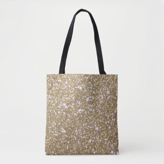 Glamour Golden Glitz Bokeh beleuchtet GoldGlitzer Tasche (Vorderseite)