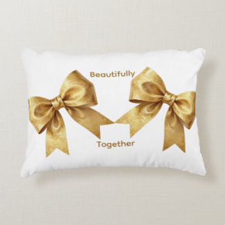 Glamour-Goldfolienband-Kunst - Minimalistischer Ch Dekokissen